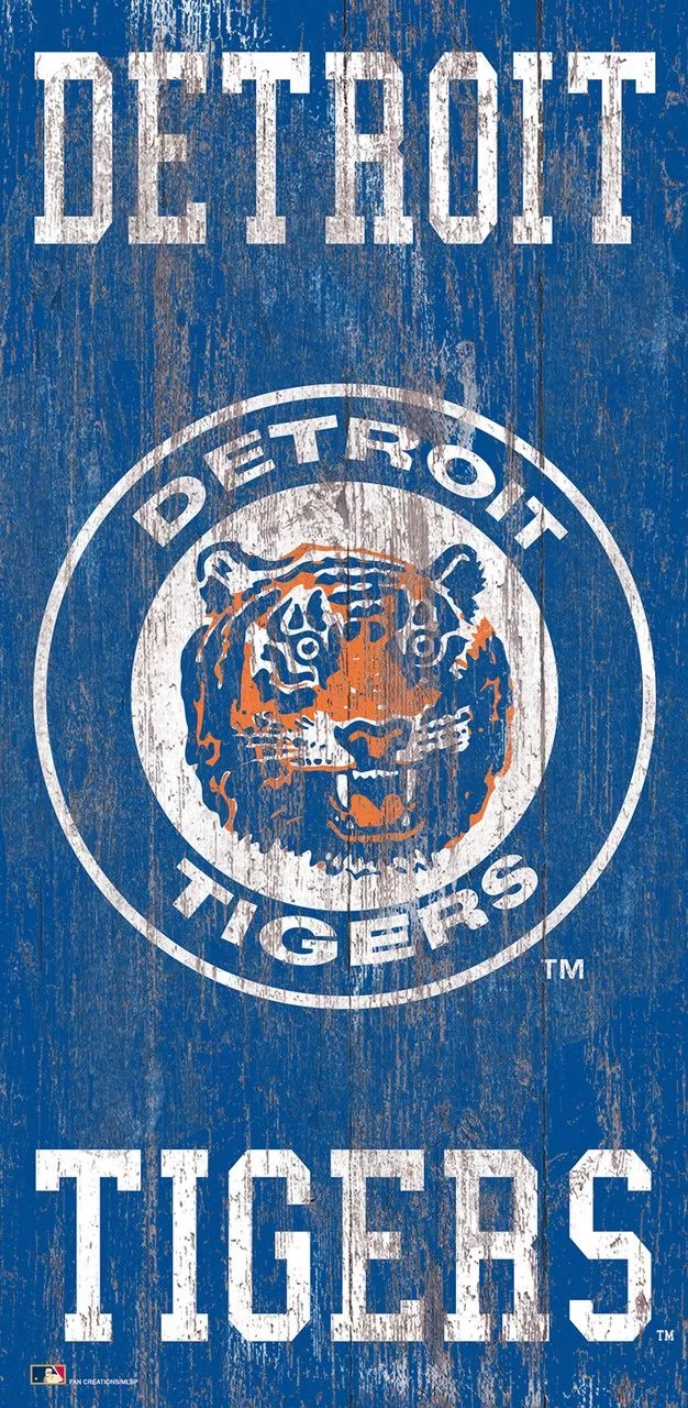 Detroit Tigers 6 x 12 Heritage Logo