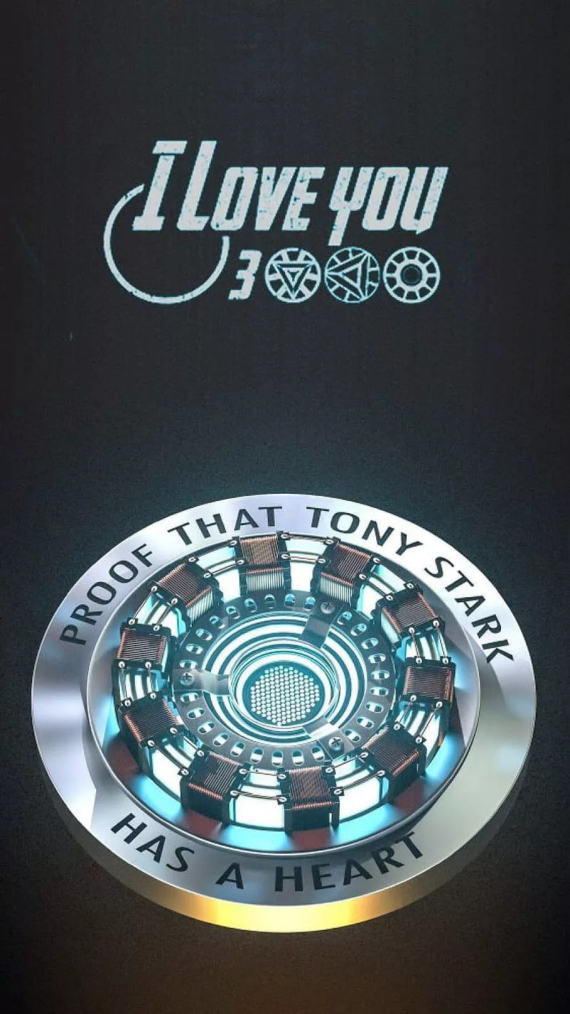 Arc Reactor, iron heart, love you 3000