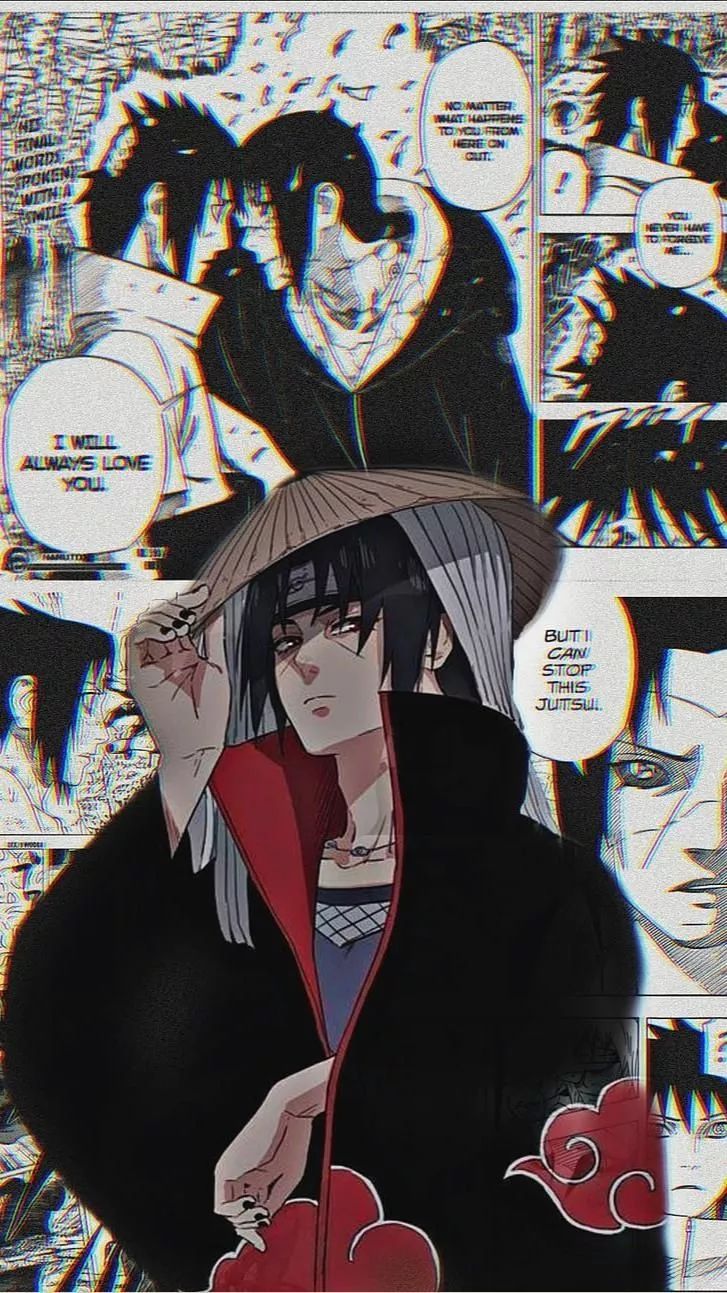 Itachi Uchiha Manga Background iPhone