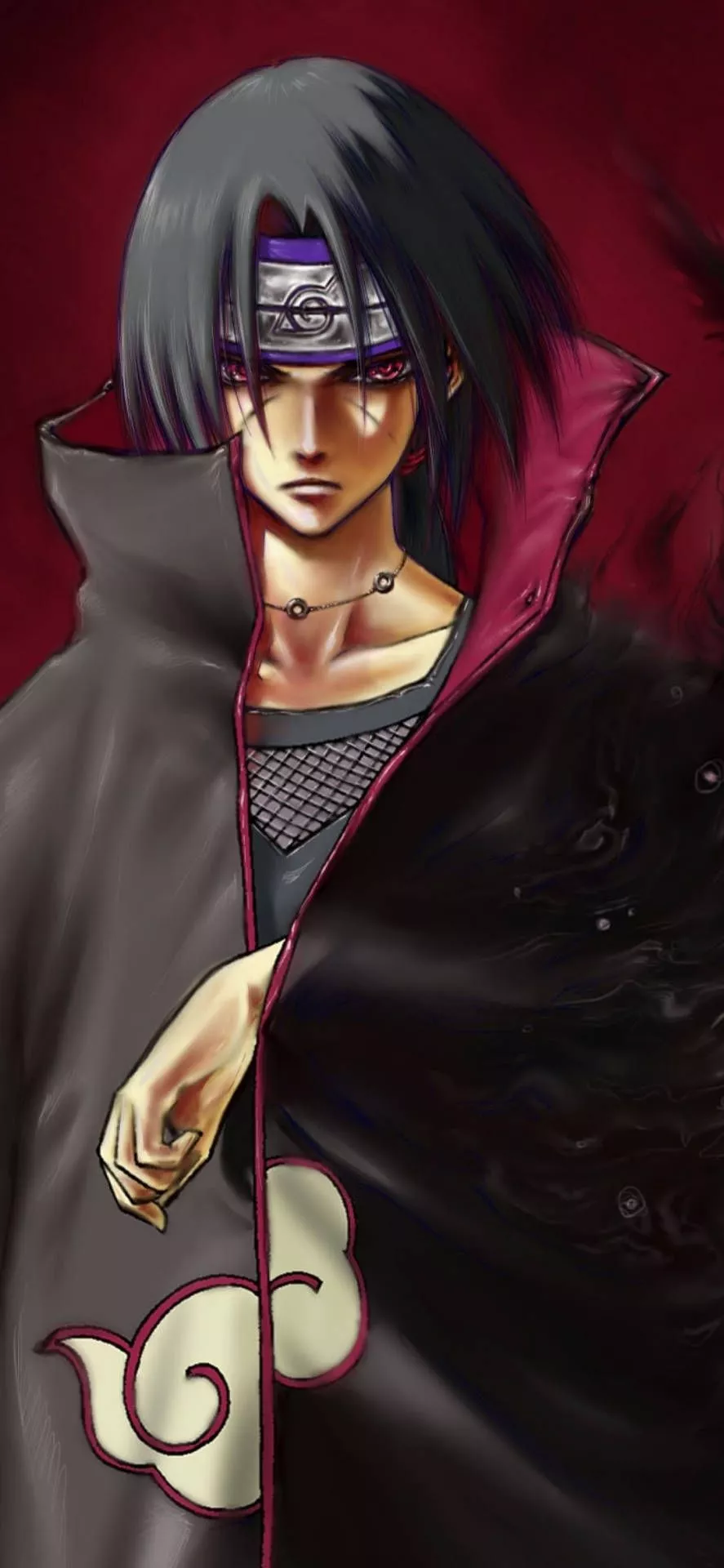 Itachi Phone Serious And Thinking