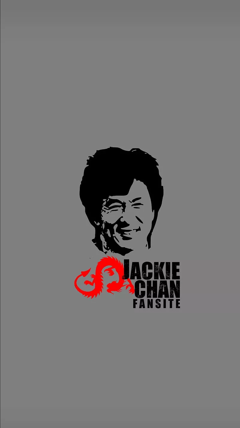 Jackie Cham fan, gris, jackie chan, HD