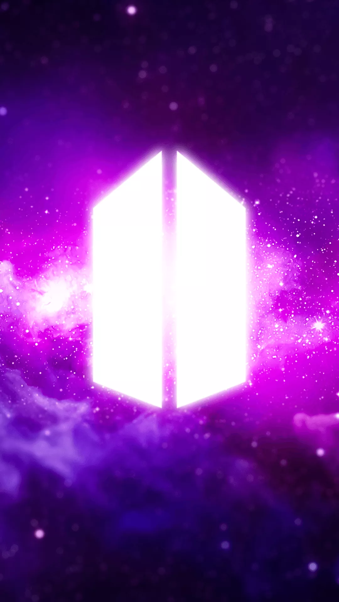 BTS Army Wallpaper 4K, Purple nebula