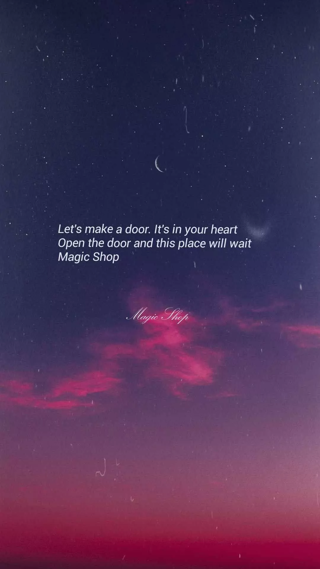 Aesthetic Bts Magic Shop Lyrics