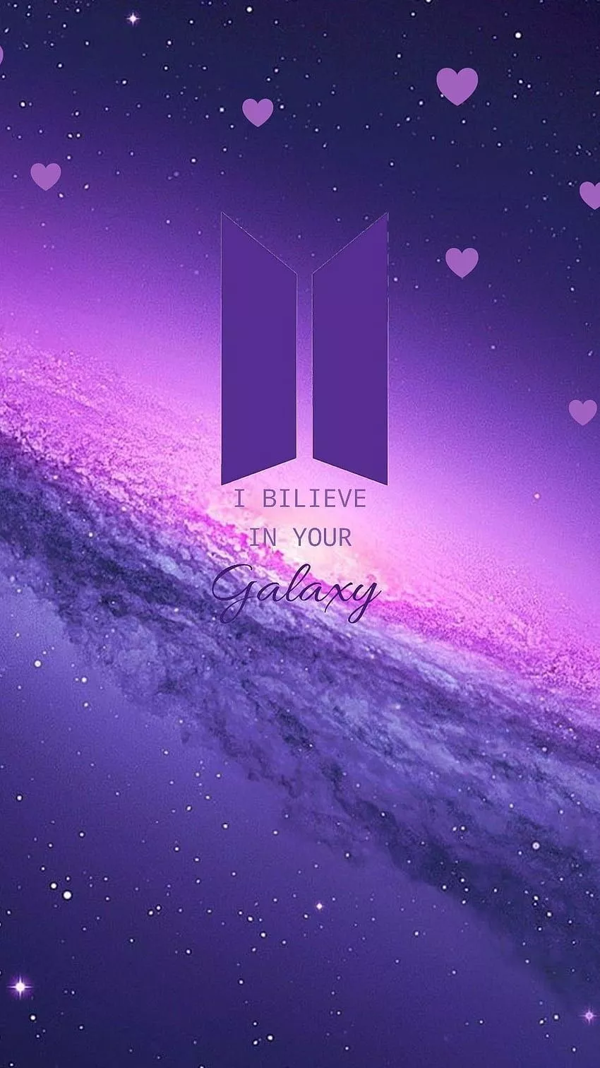 Bts purple logo HD wallpaper