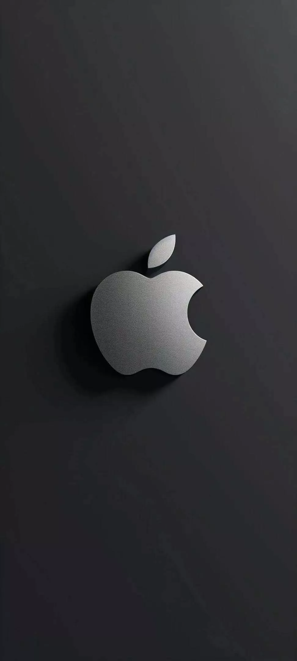 4K Apple Logo Brushed Metal Logo Wallpaper
