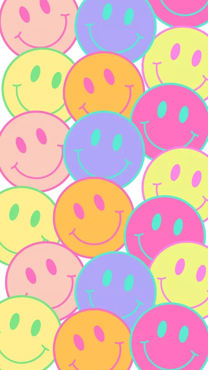 Smiley Bright Wallpaper #iphonewallpaper
