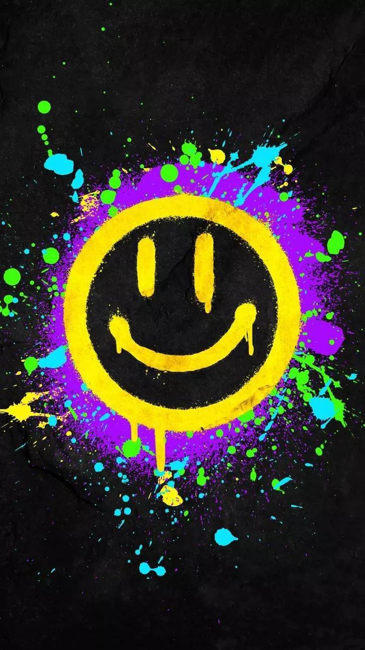 Colorful Smile iPhone Wallpaper