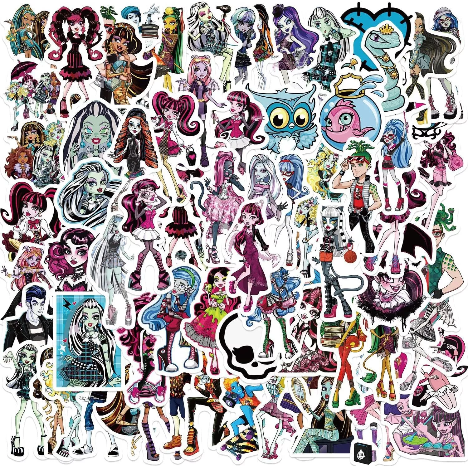 70pcs Monster High Stickers Decals