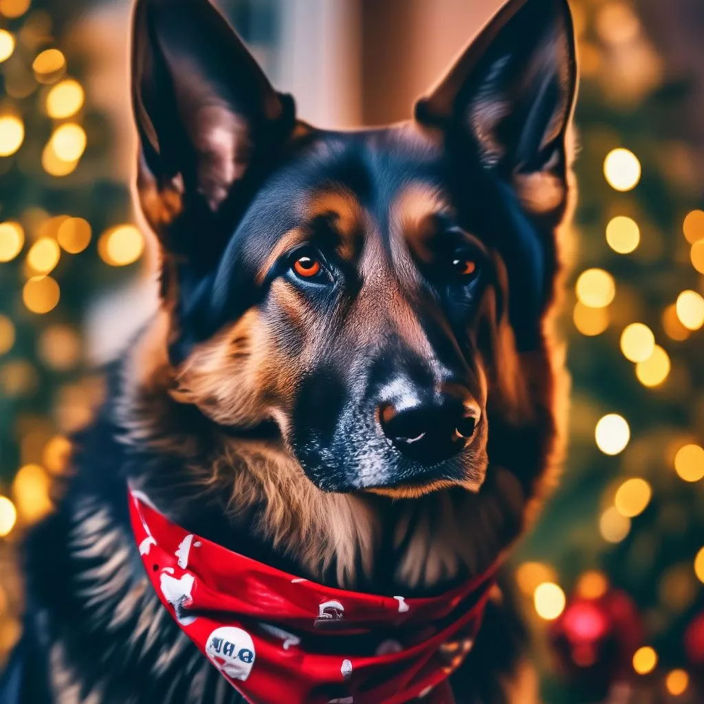 A black and tan German Shepherd dog