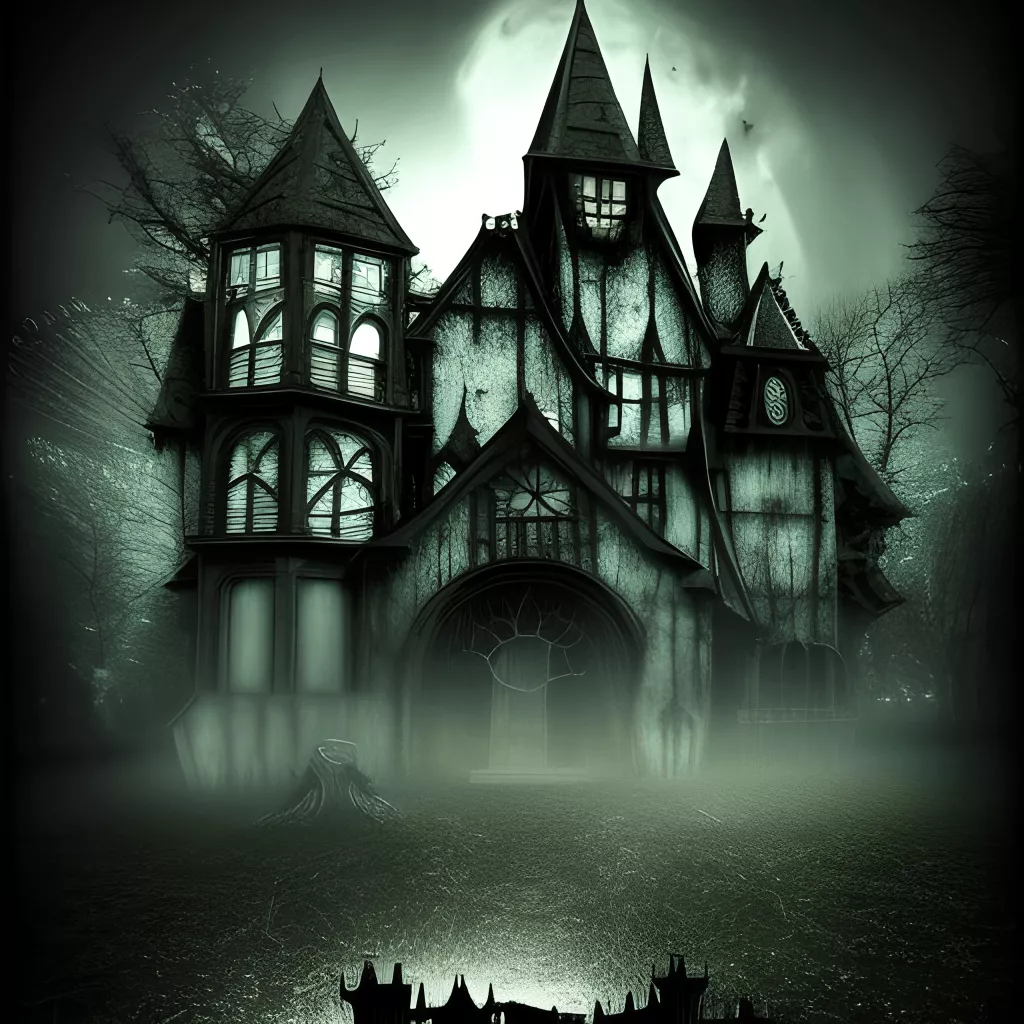 Spooky 3D Haunted Castle Graphic