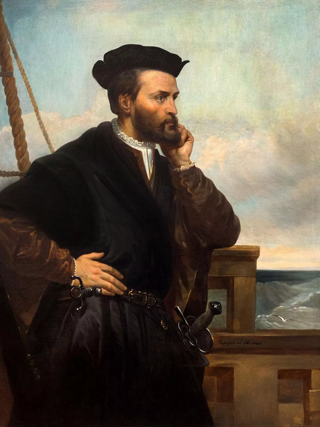 Jacques Cartier Portrait Wall Mural