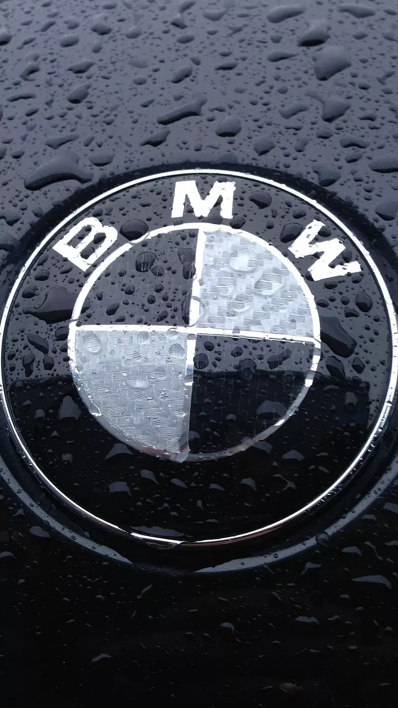 HD bmw logo black wallpaper