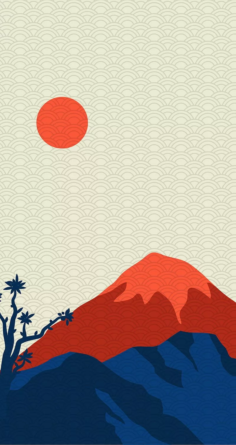 HD minimalist japanese art wallpaper