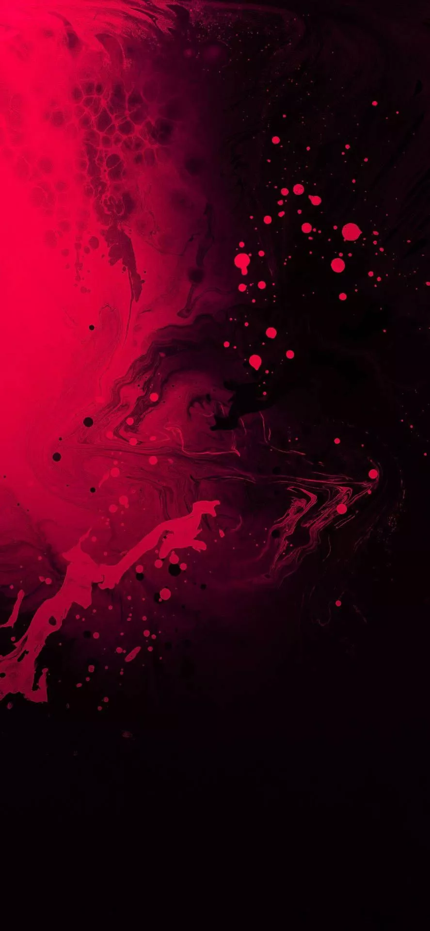 Cool iPhone 11 Black And Red Particles