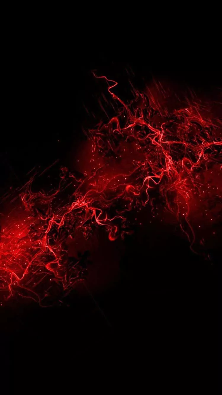 iPhone 11 Dark Red Veins Wallpaper