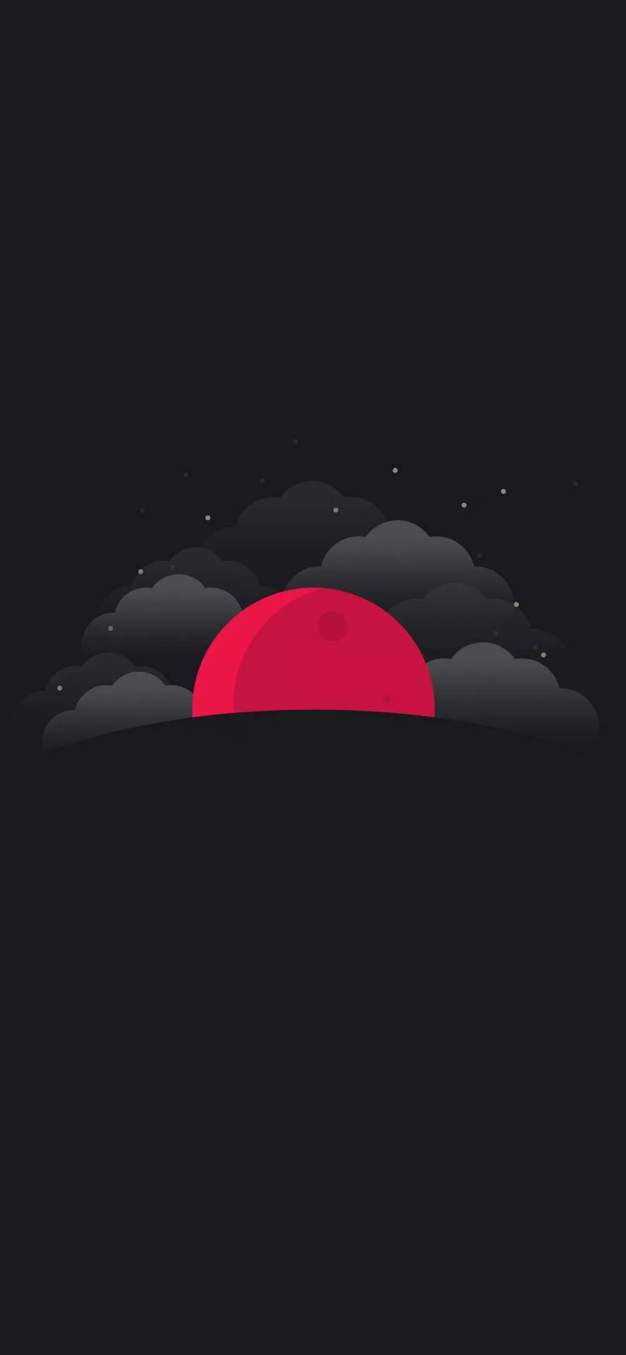 iPhone 11 Pro Red Moon Wallpaper