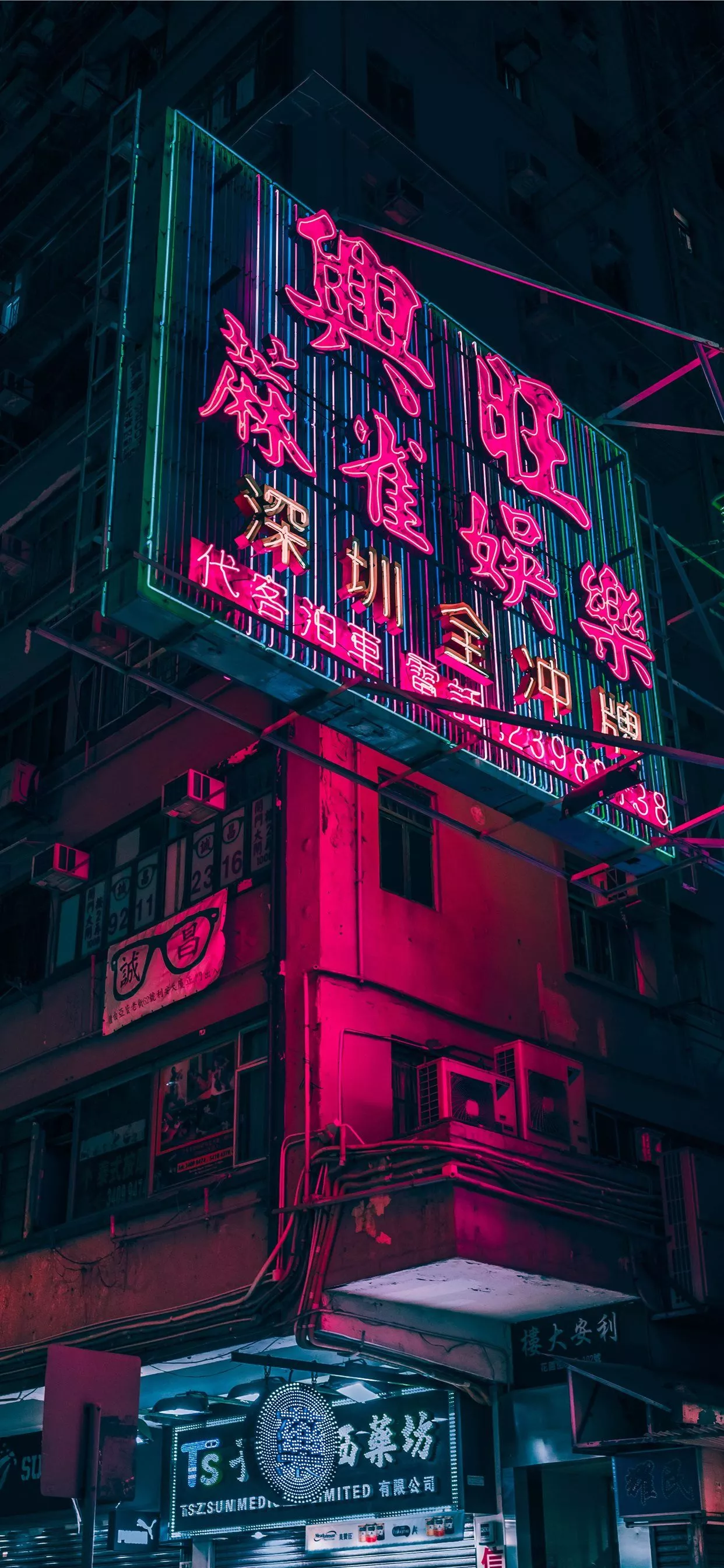 red and black lighted signage iPhone X