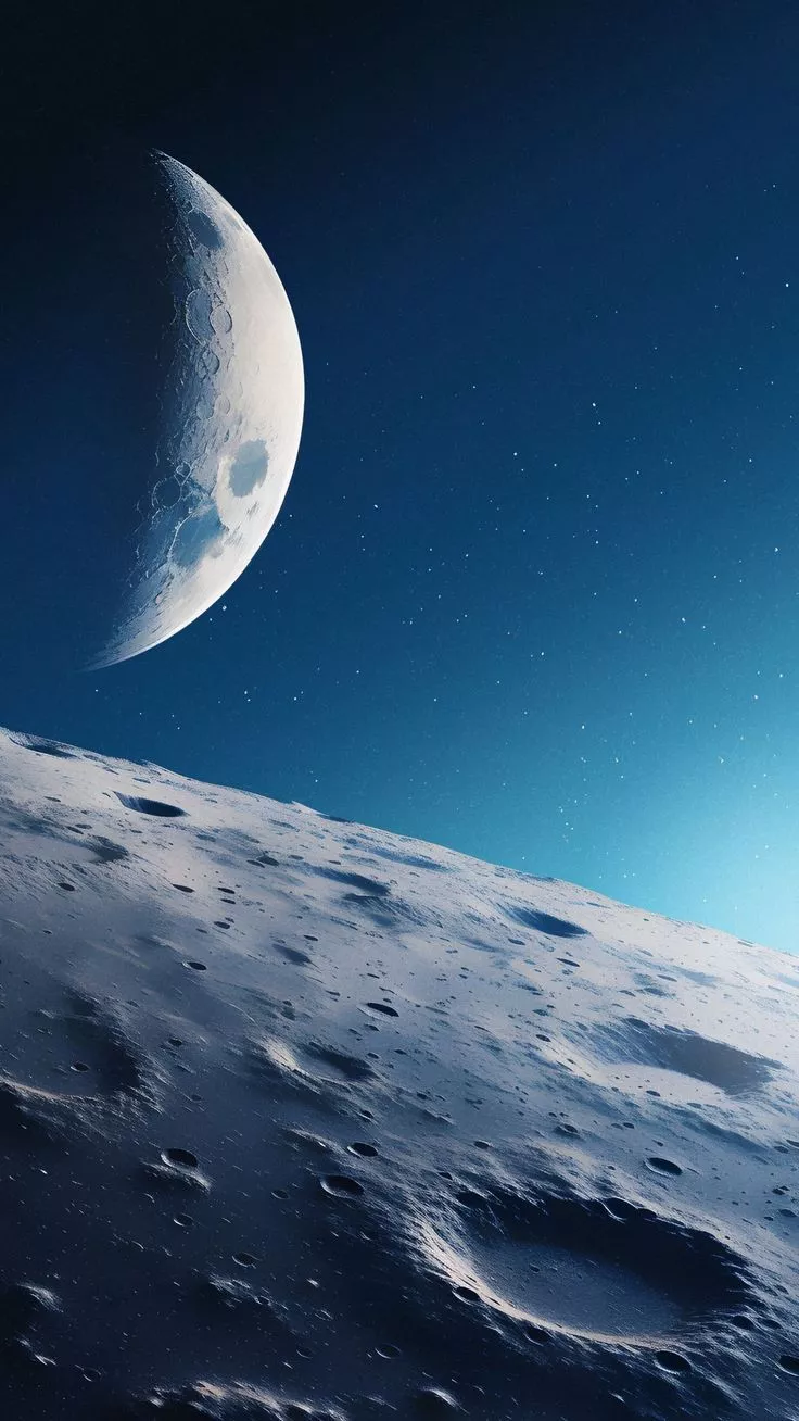 free wallpaper 4K moon, space, planet