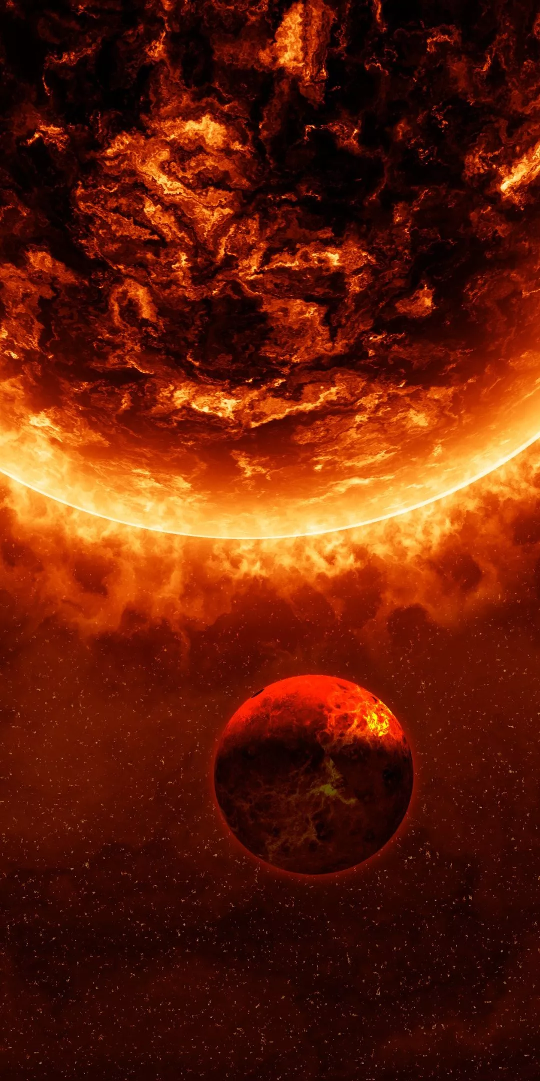 Burning Wallpaper 4K, Sun, Solar system