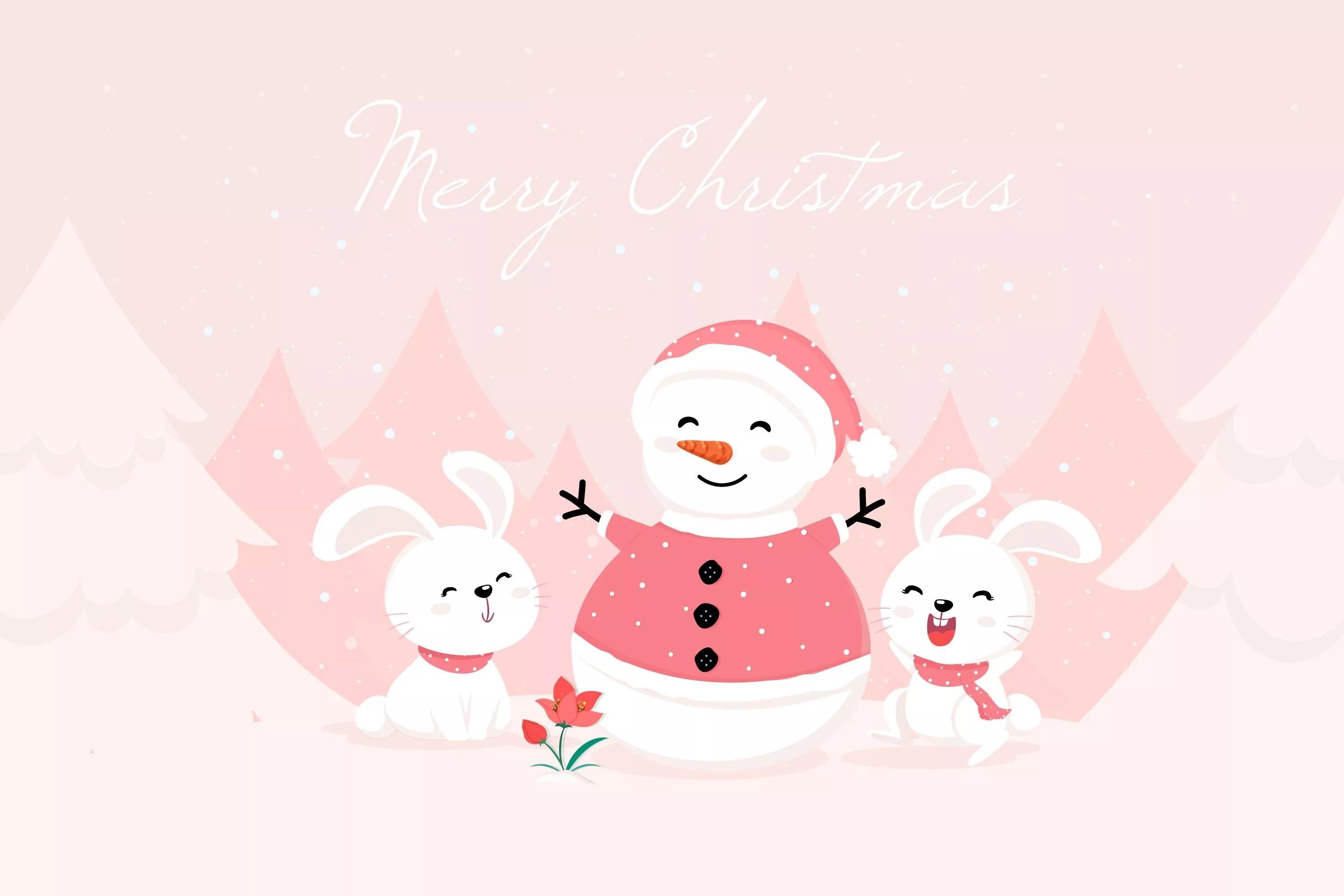 Christmas HD Minimal Wallpaper, HD
