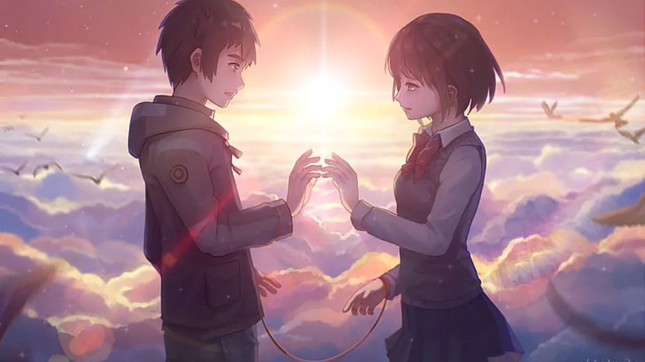 Anime Boy Girl Couple Silhouette