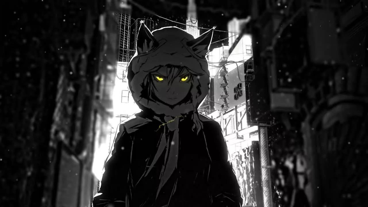 Hoodie Anime Boy In The Snow HD Live