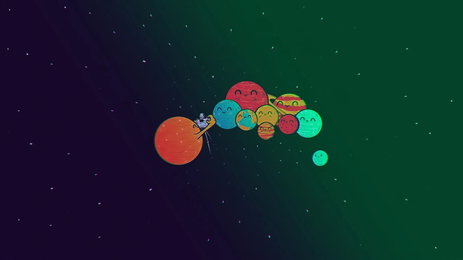 Decorate your PC with this Cute Planets