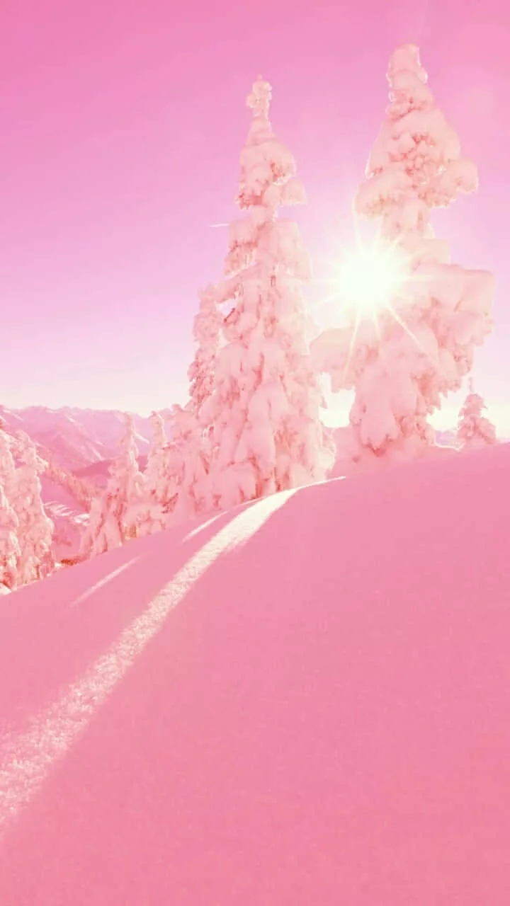Pink Winter Aesthetic Wallpaper