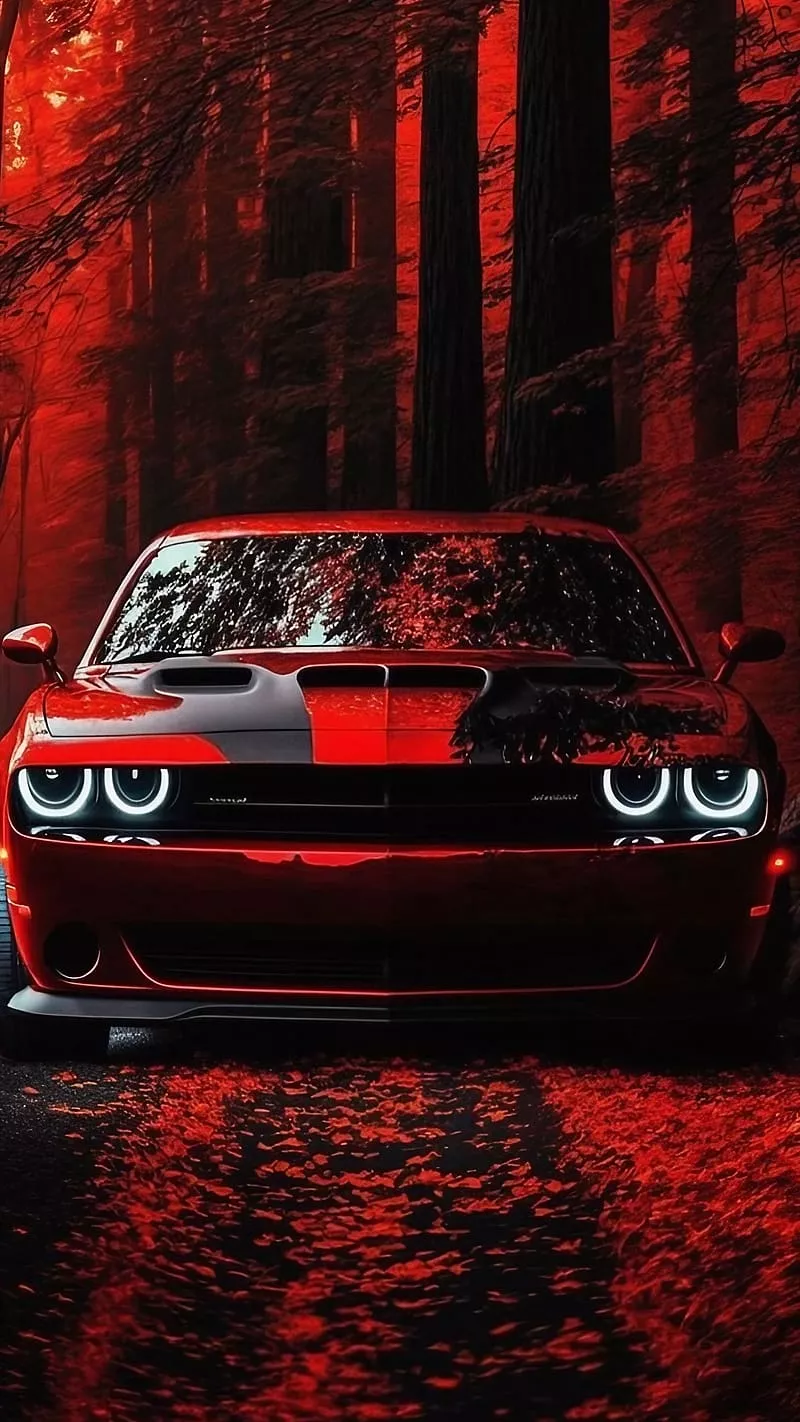 red car, HD phone wallpaper