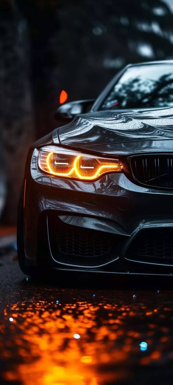BMW Glow Lights iPhone Wallpaper