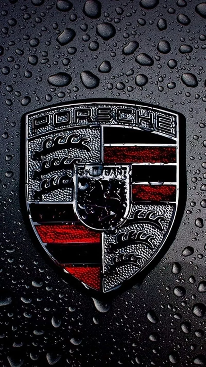 PORSCHE LOGO, drops, logo, porsche, HD
