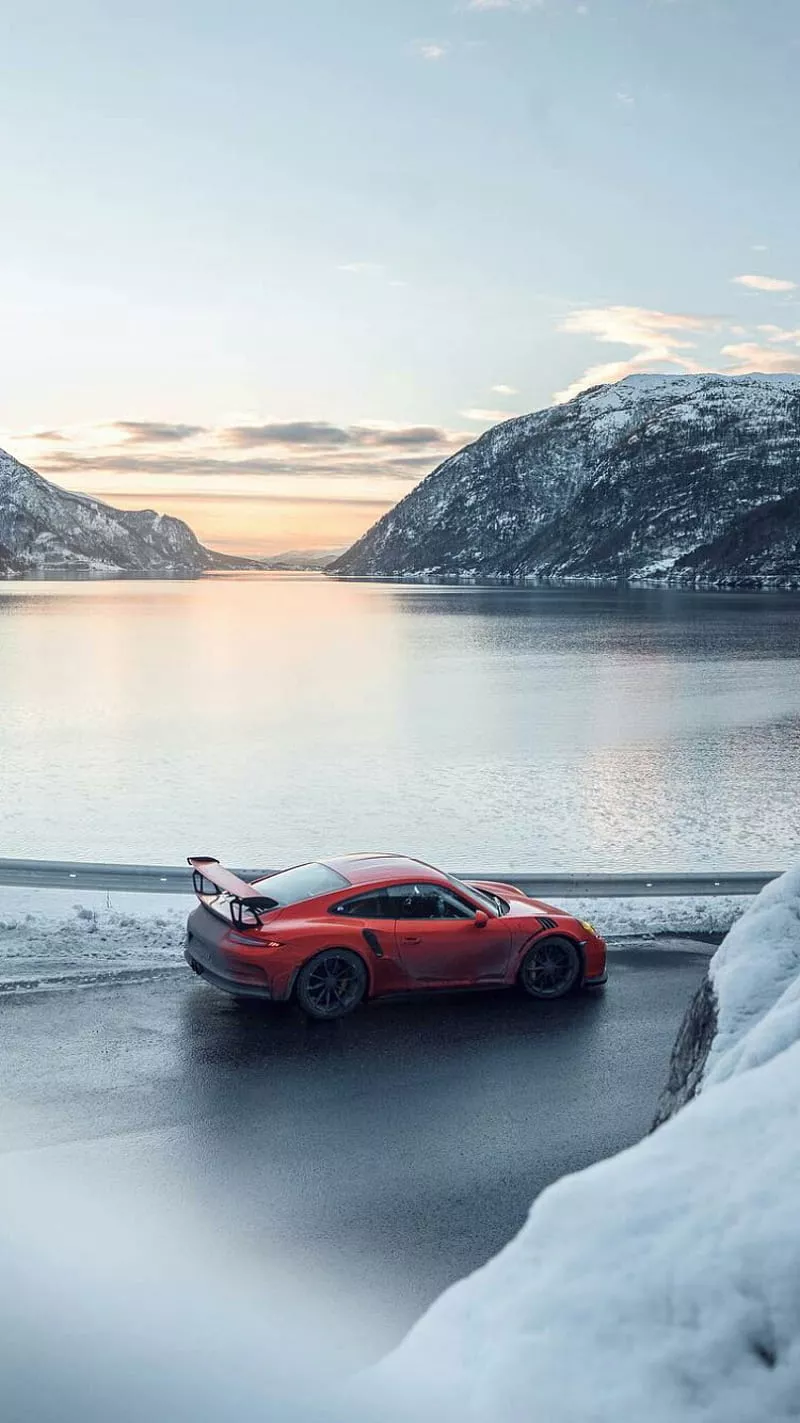 Porsche GT2 RS, 911, gt2 rs, lake