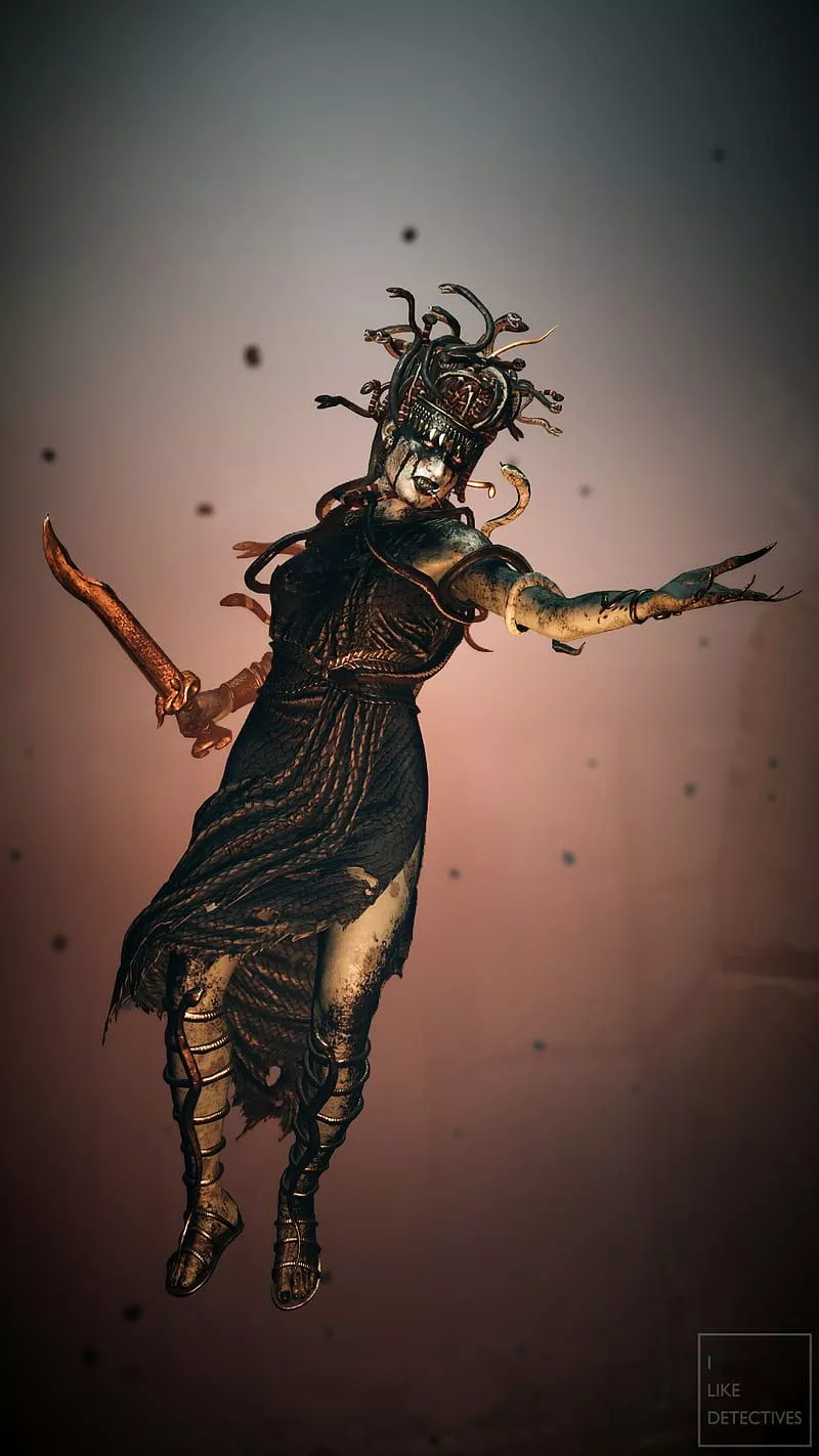 HD queen medusa wallpaper