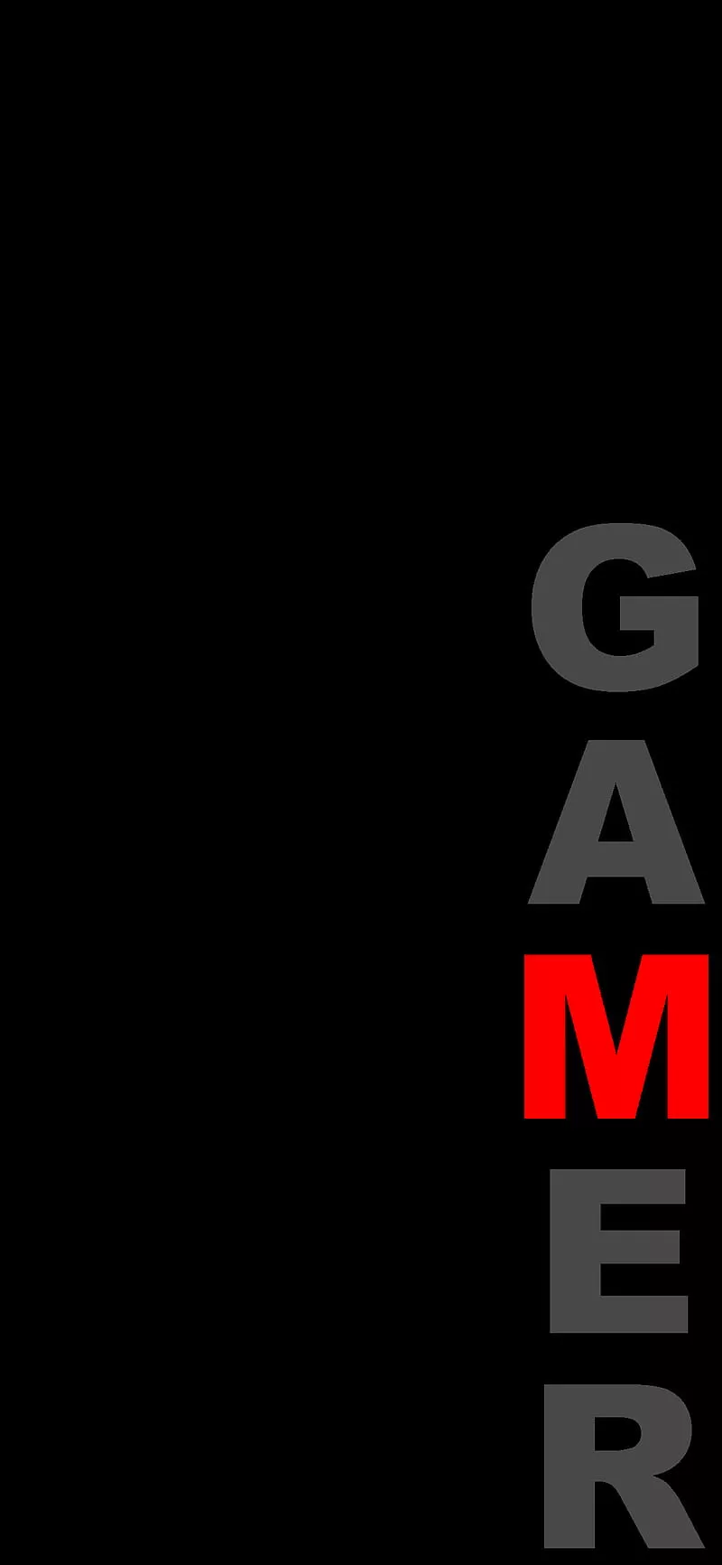 Black, gamer, logo, HD phone wallpaper