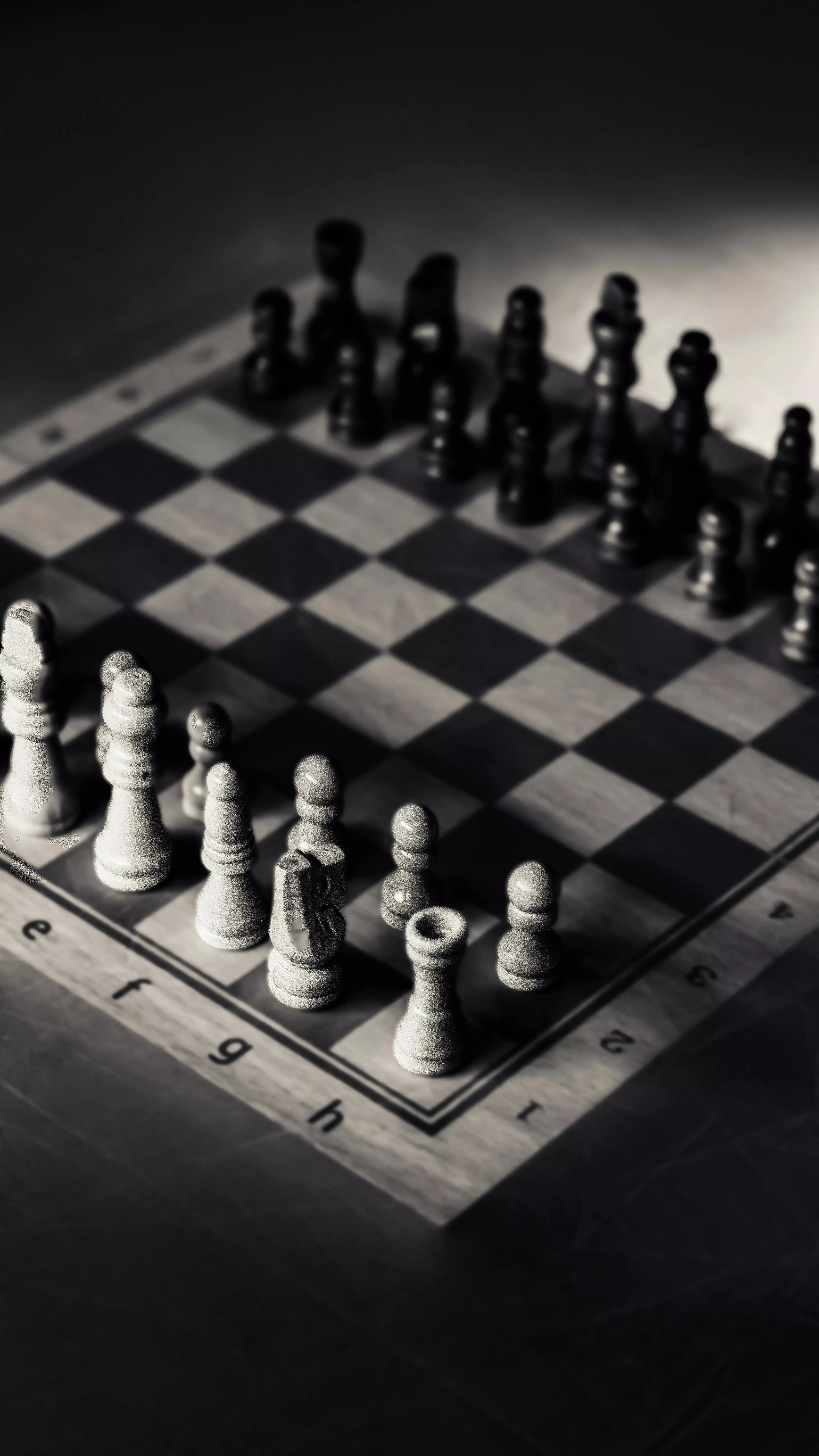 Chess Board in Black and White · Free