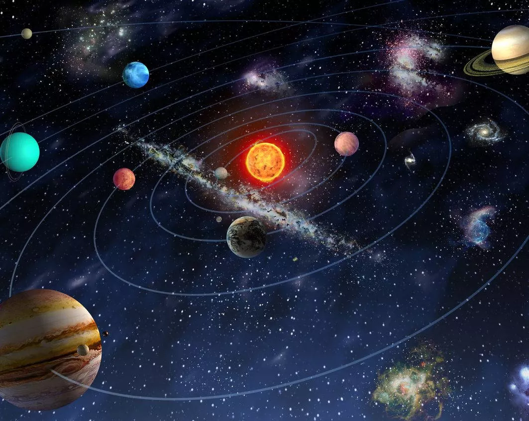 Download Solar System Space Mural Wallpaper