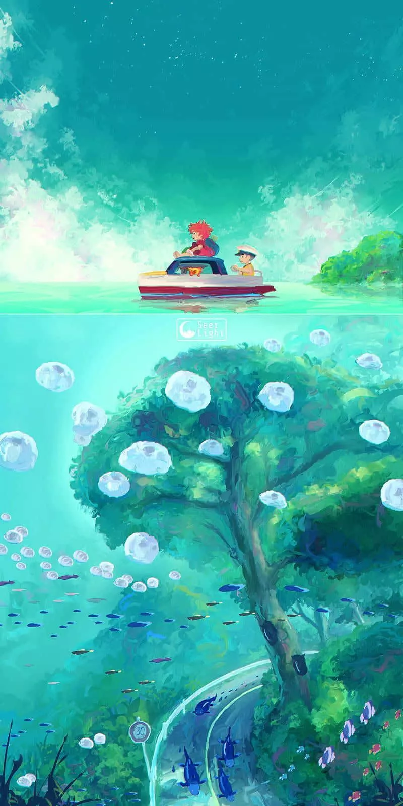 Download Undewater Ponyo Studio Ghibli