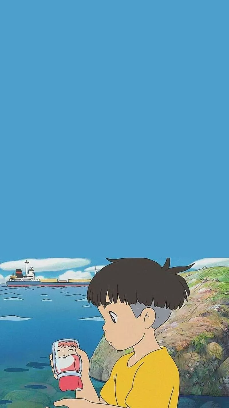 Ponyo, anime, ghibli, studio ghibli, HD
