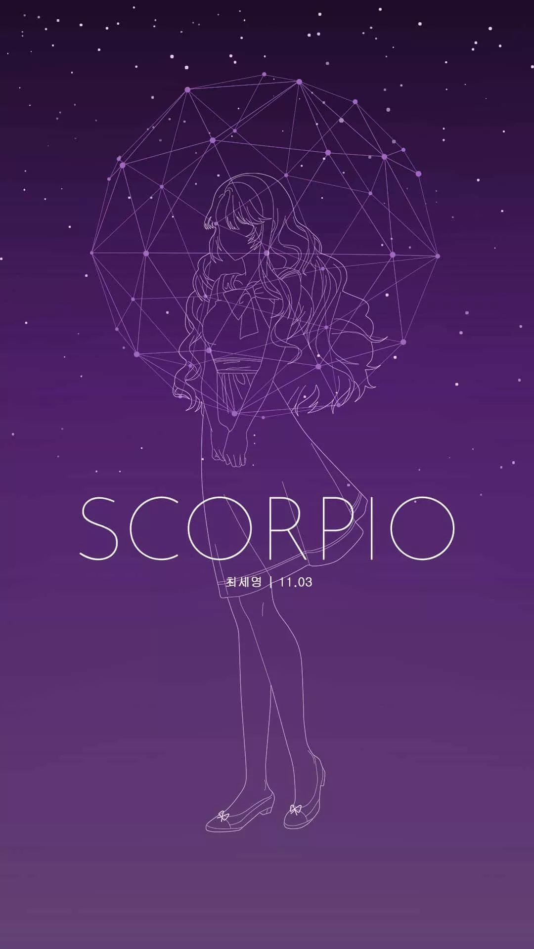 Download Scorpio iPhone Purple Girl