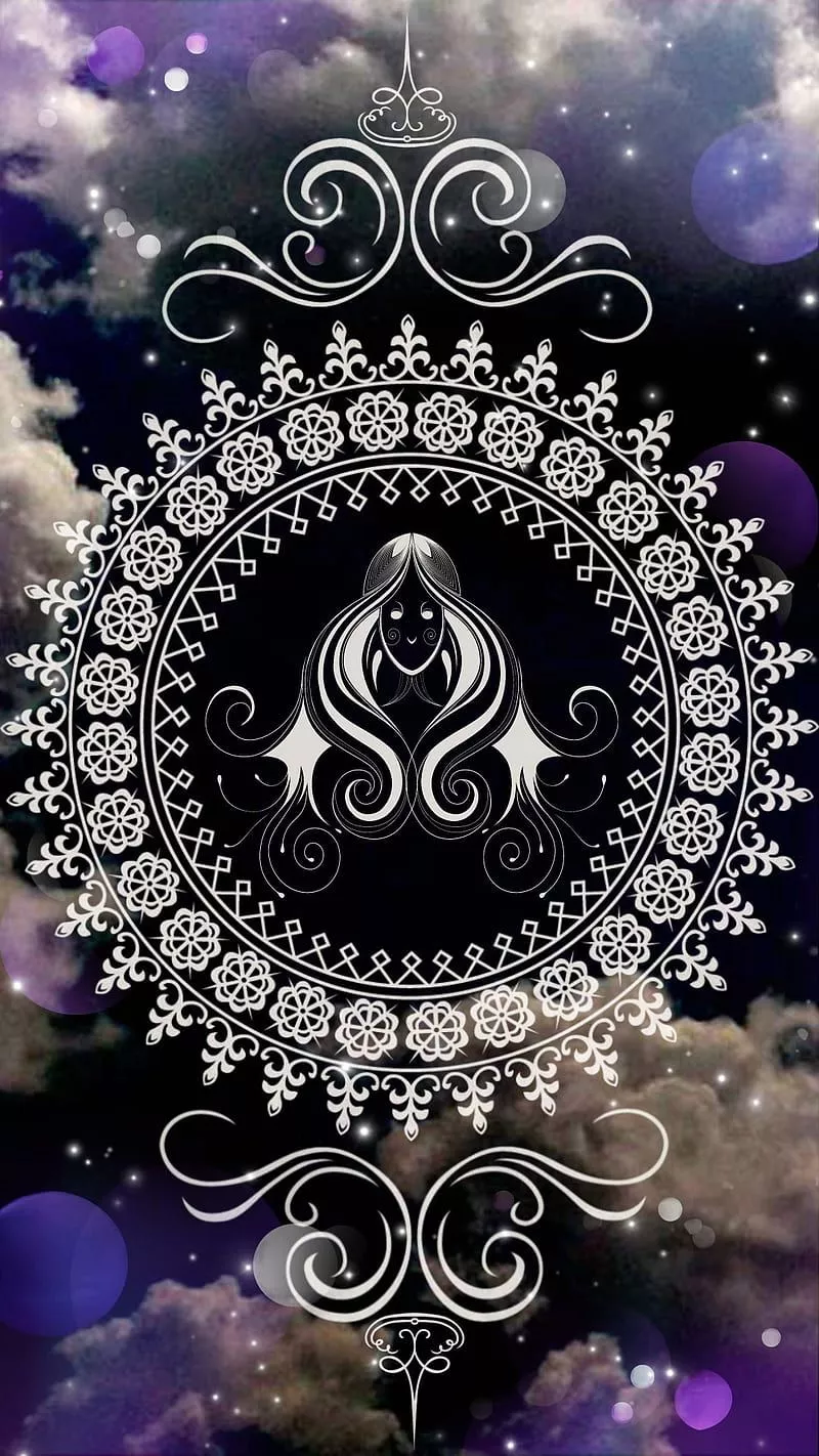Mandala Virgo, astrology, clouds