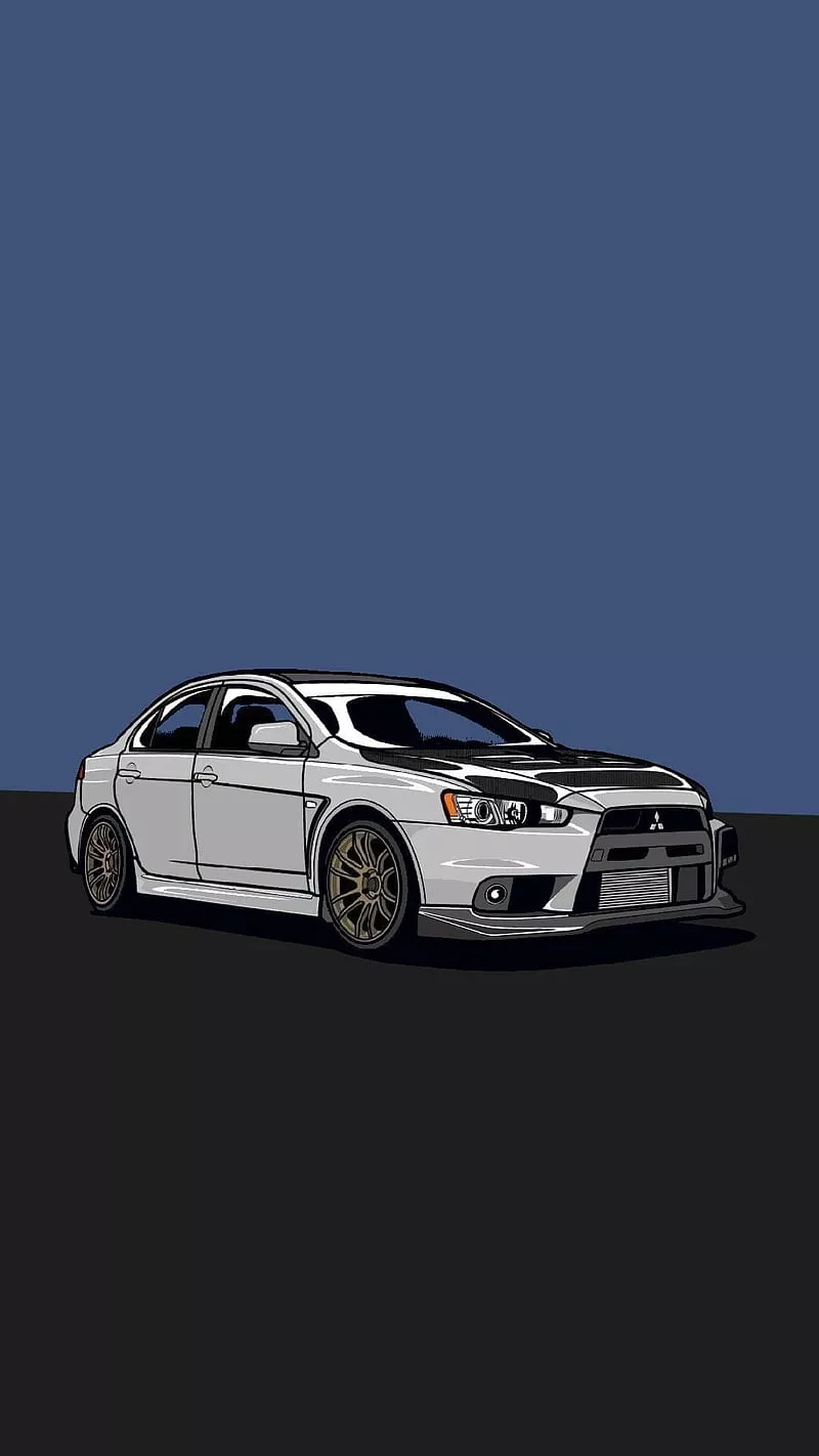 Mitsubishi Evo, jdm, tuner, HD phone