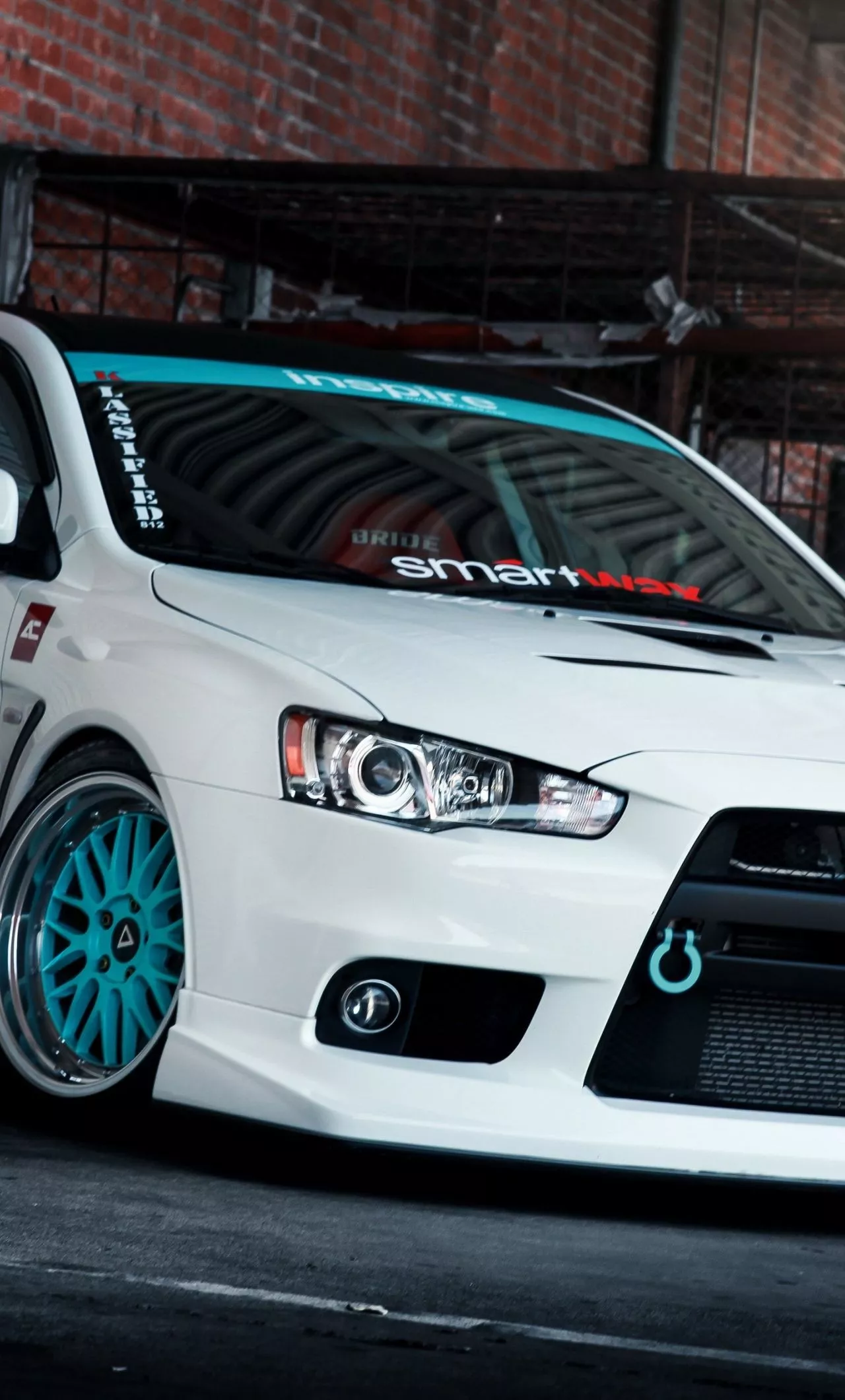 wallpaper 1280x2120 mitsubishi, front