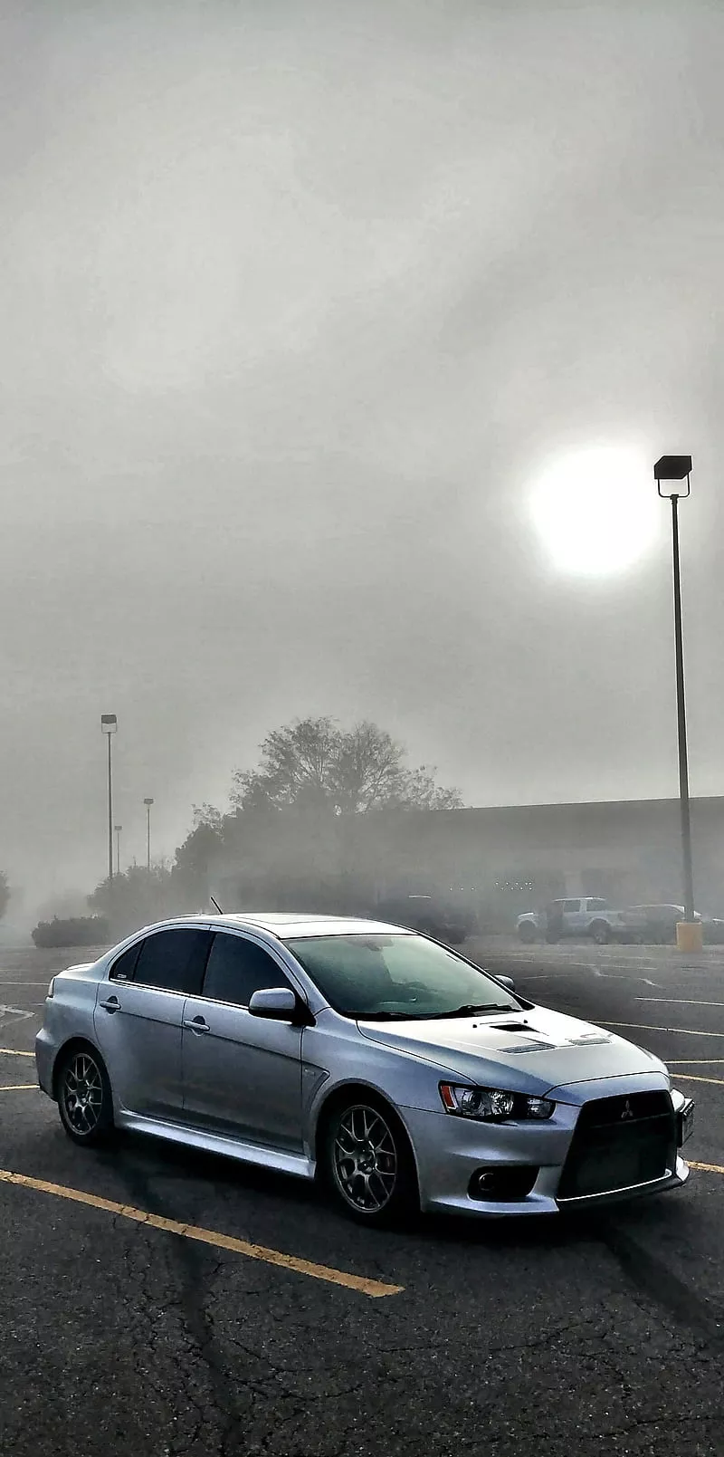 Foggy Evo, carros, evolution x, fog