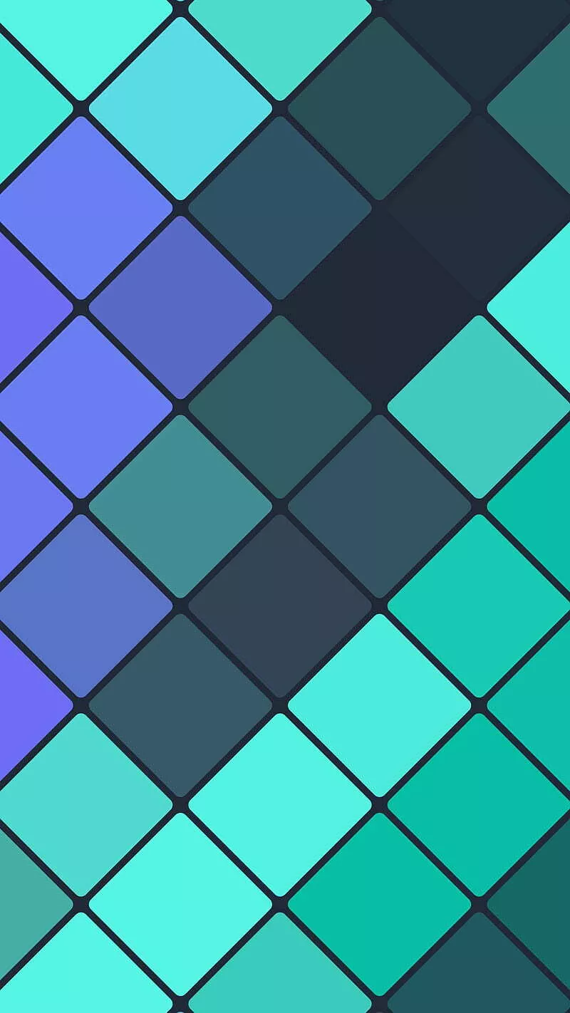 HD Wallpaper Square Palette 2 Abstraction Flat Generator Green Pattern Rounded Squares Turquoise Blue
