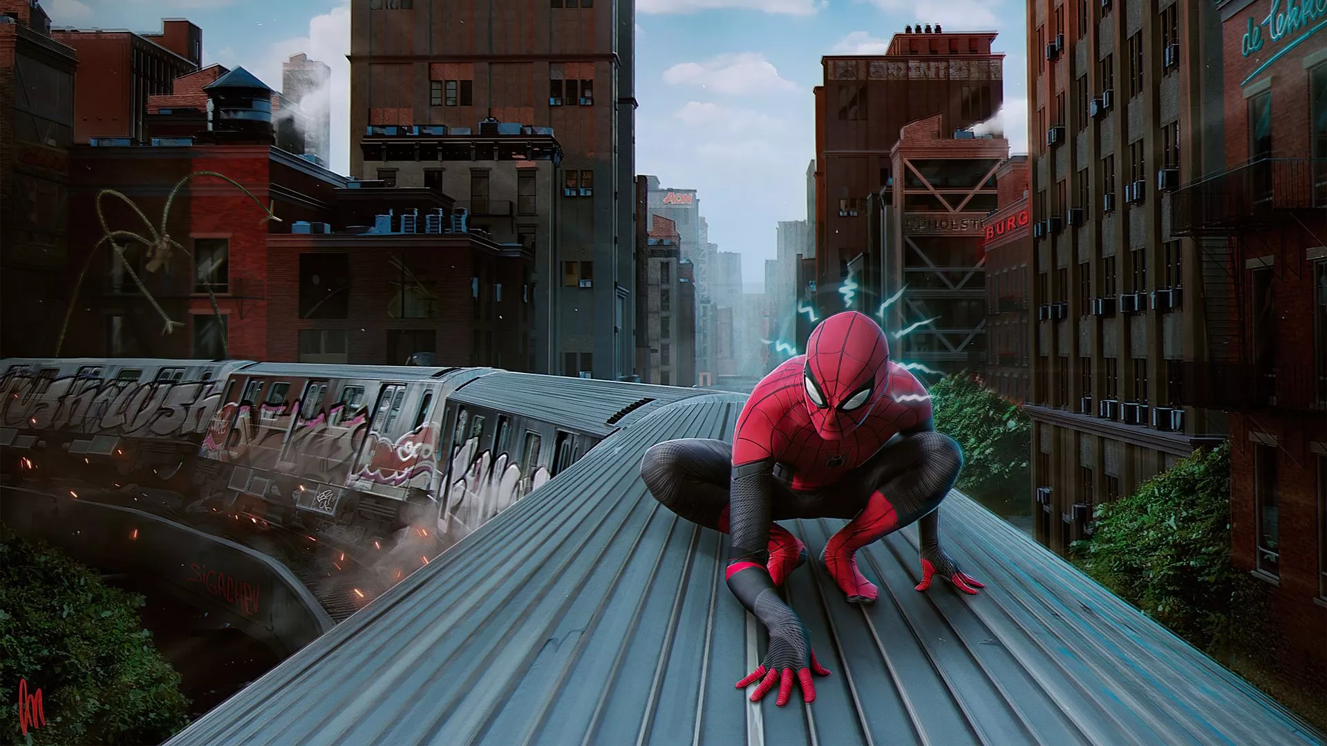 Marvel Comic HD Spider Man 1080P Laptop