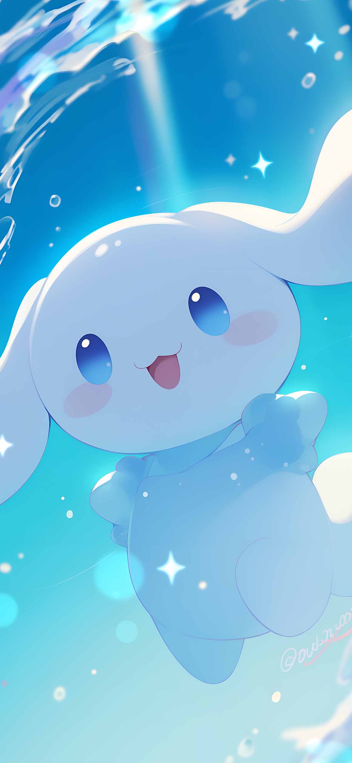 Cinnamoroll Cute Blue Wallpaper