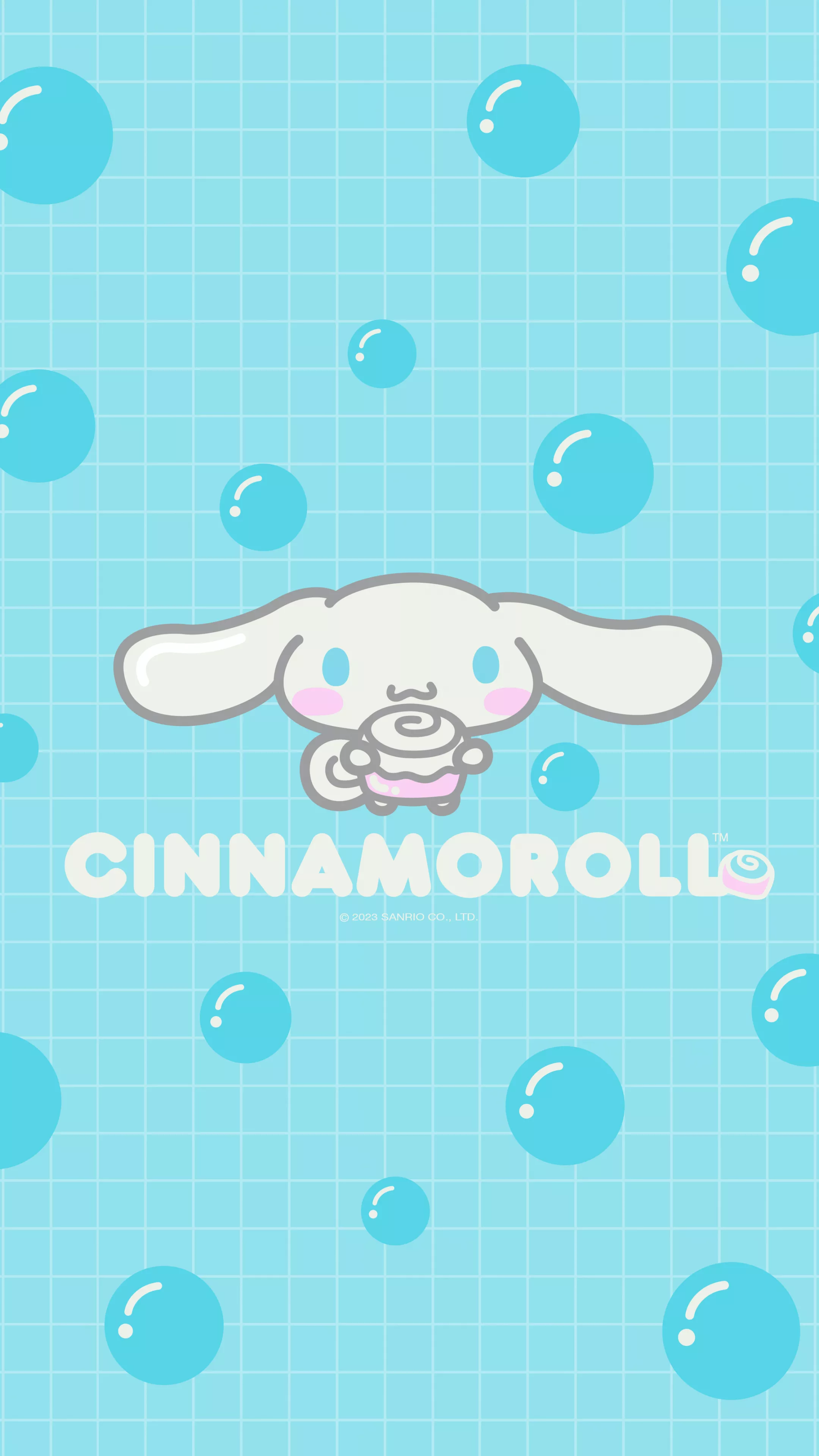 Cinnamoroll Wallpaper 4K, Pastel cyan