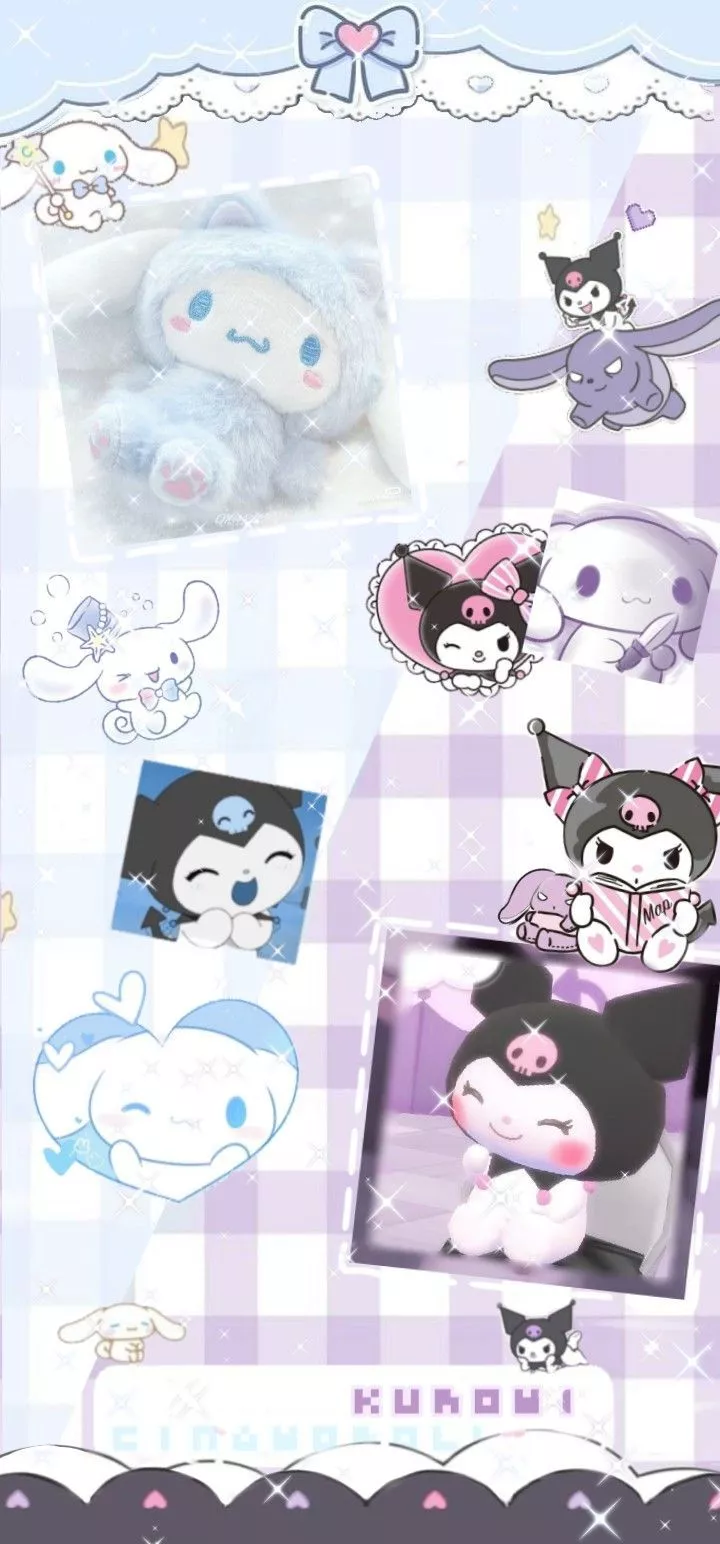 Cinnamoroll x kuromi wallpaper!!