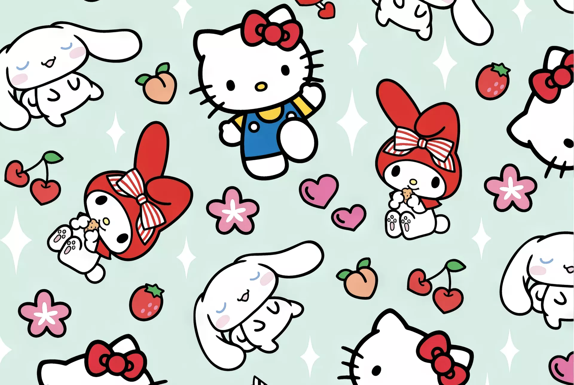 Cute Sanrio HD Wallpaper featuring
