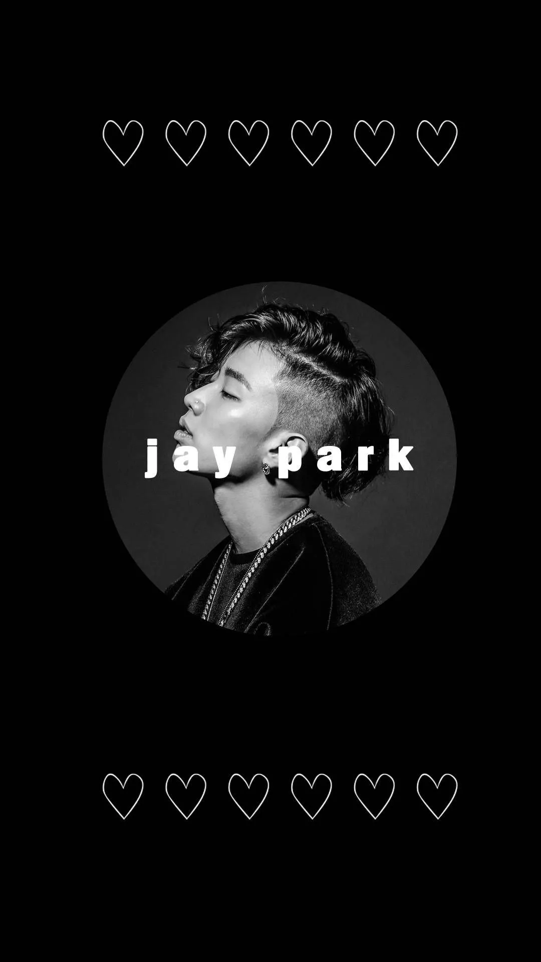 Black Aesthetic Jay Park Hearts Phone